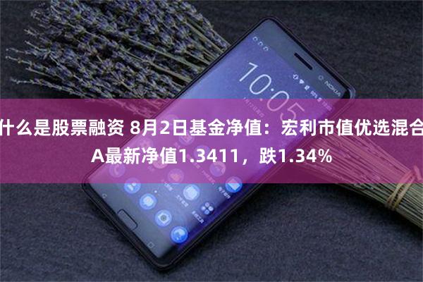 什么是股票融资 8月2日基金净值：宏利市值优选混合A最新净值1.3411，跌1.34%