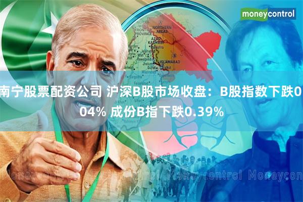 南宁股票配资公司 沪深B股市场收盘：B股指数下跌0.04% 成份B指下跌0.39%